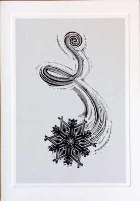 Snowflake Xmas card