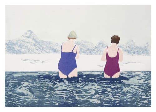 A winter swim