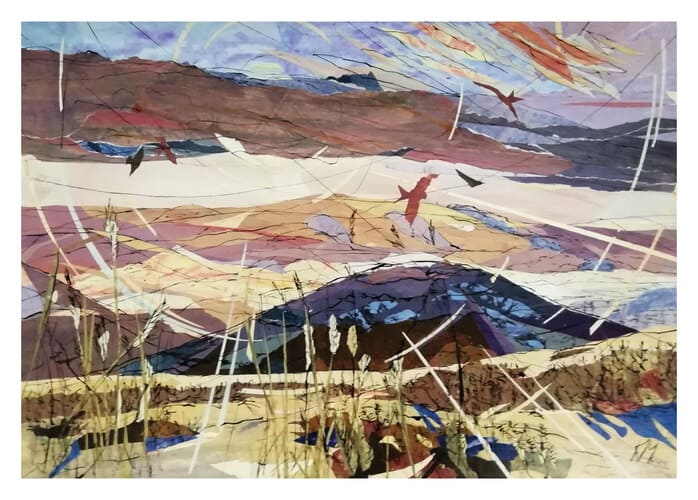 Red kites over Hanter Hill