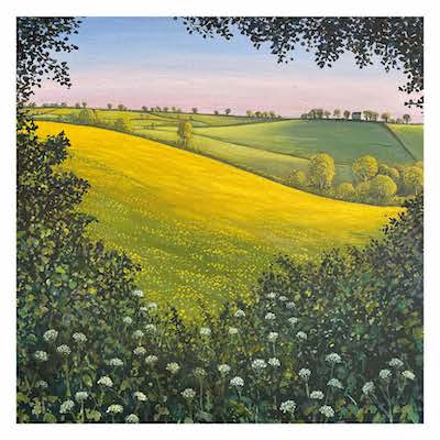 Field bright with buttercups