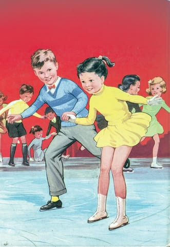 Children skating