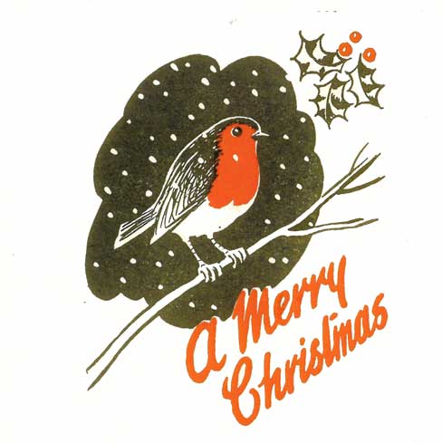 Christmas card - code 128